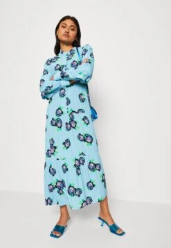 Yasrosola Long Dress - Maxi-Jurk - Blue Topaz/Rosola -Yas 003af72c37284b34bfa24e209387ffa5