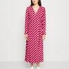 Yassavanna Long Wrap Dress - Jurk - Pink/Rhubarb Stripe -Yas 017305106a77400a884e38ee8b780550