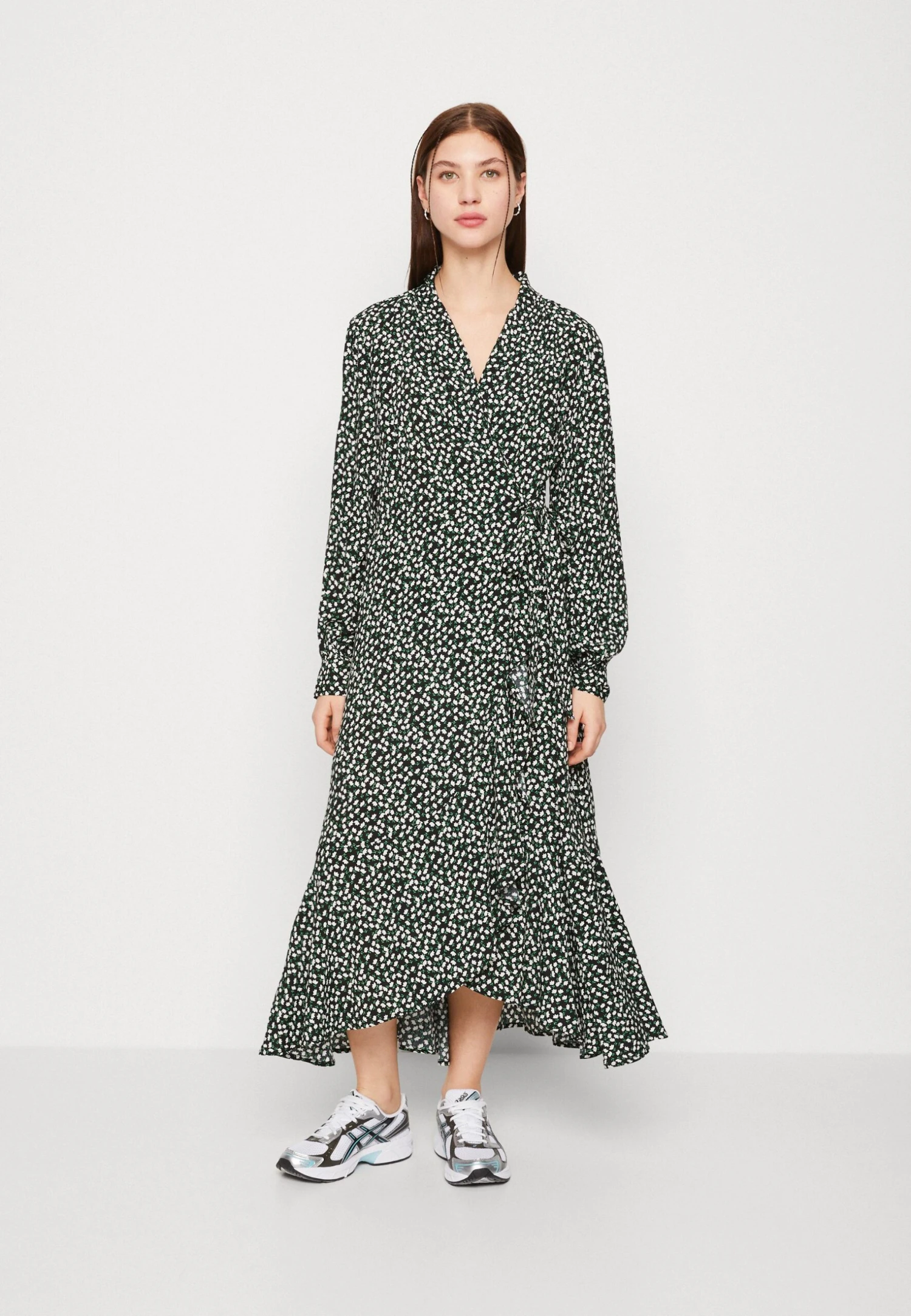 Yasditsy V Neck Wrap Dress - Maxi-Jurk - Black 3 Yasditsy V Neck Wrap Dress - Maxi-Jurk - Black