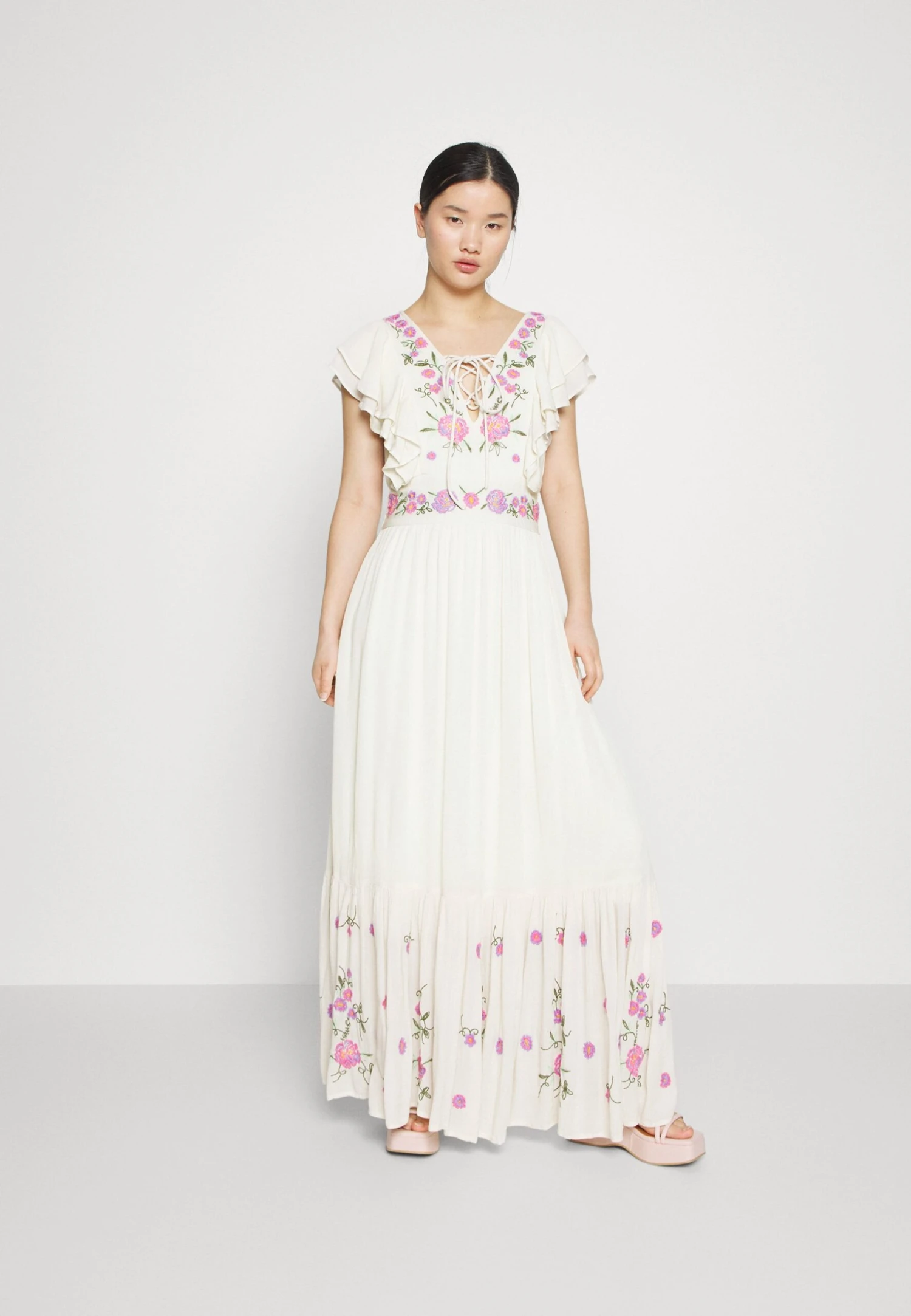 Yashella Maxi Dress Fest - Maxi-Jurk - Birch 4 Yashella Maxi Dress Fest - Maxi-Jurk - Birch - Afbeelding 2