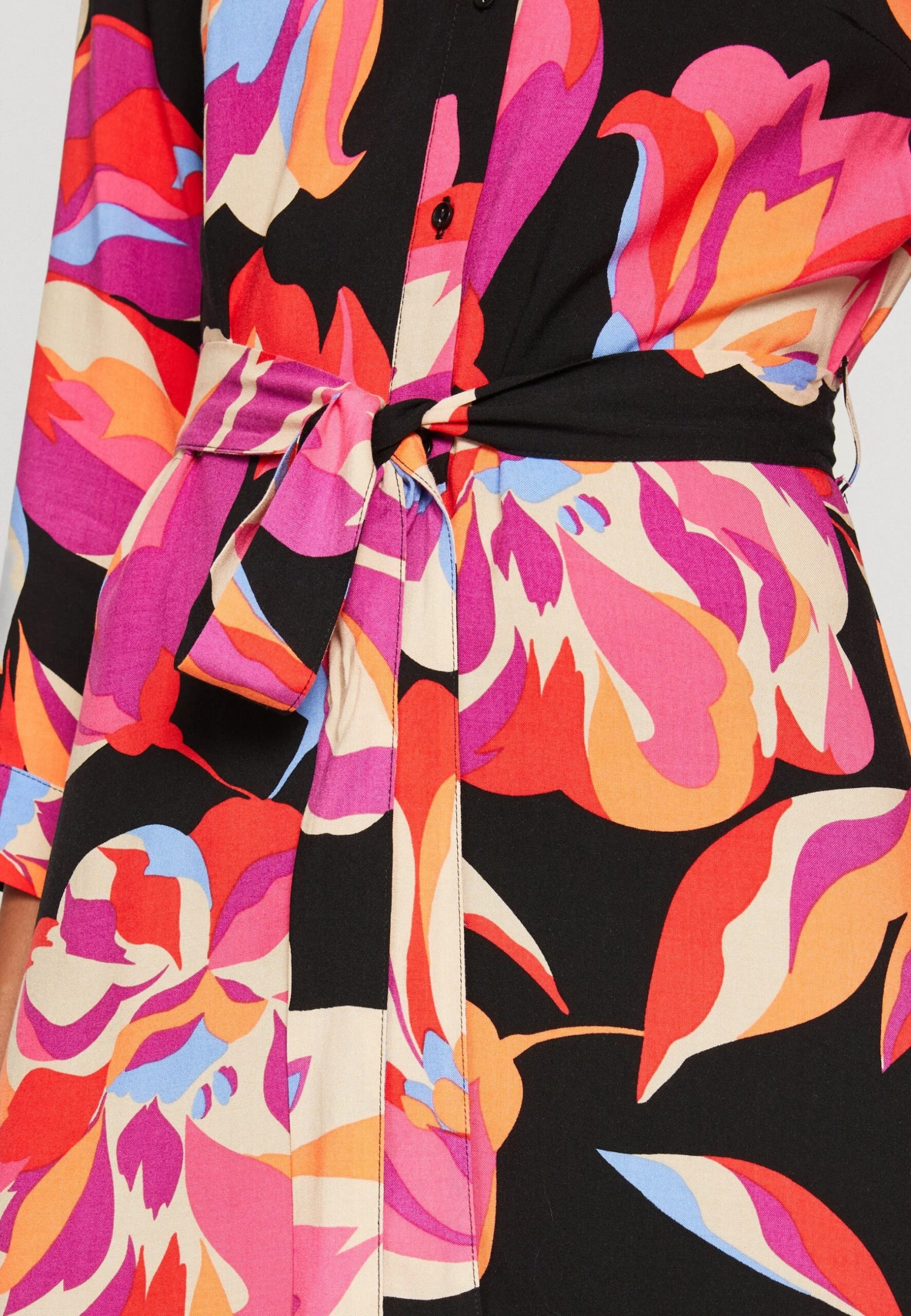 Yassavanna 3/4 Short Shirt Dress - Blousejurk - Black 8 Yassavanna 3/4 Short Shirt Dress - Blousejurk - Black - Afbeelding 6