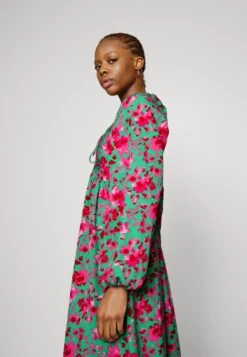 Yassofie Midi Dress - Jurk - Green/Pink 11 Yassofie Midi Dress - Jurk - Green/Pink -Yas 0536966628fa4ddea30cb63dfff86a79
