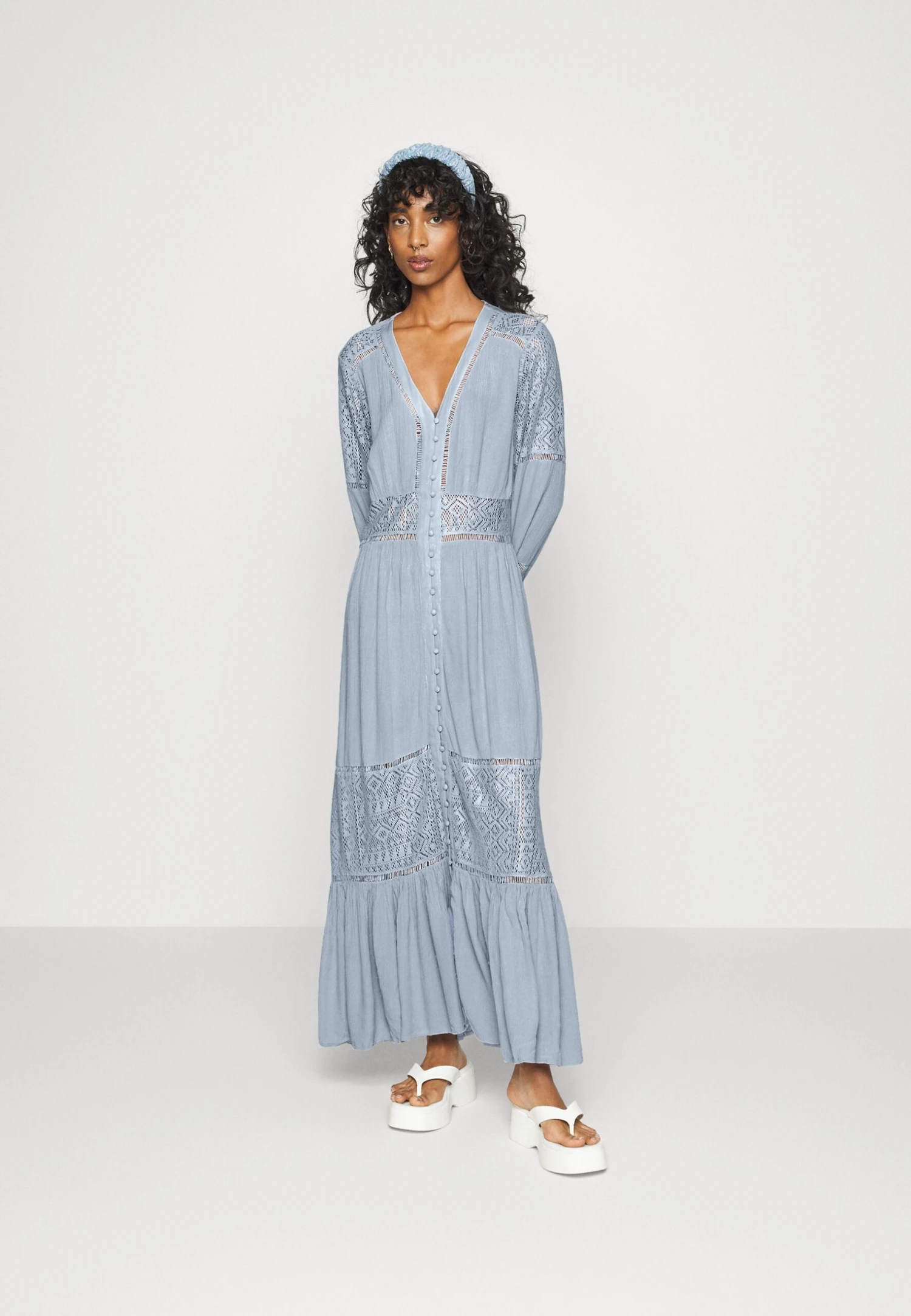 Yasmeza Long Dress - Blousejurk - Kentucky Blue 4 Yasmeza Long Dress - Blousejurk - Kentucky Blue - Afbeelding 2