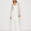 YAS Vanessa Maxi Train Dress - Galajurk - Star White -Yas 0c5607bb27474ab680dd00b1570685b0