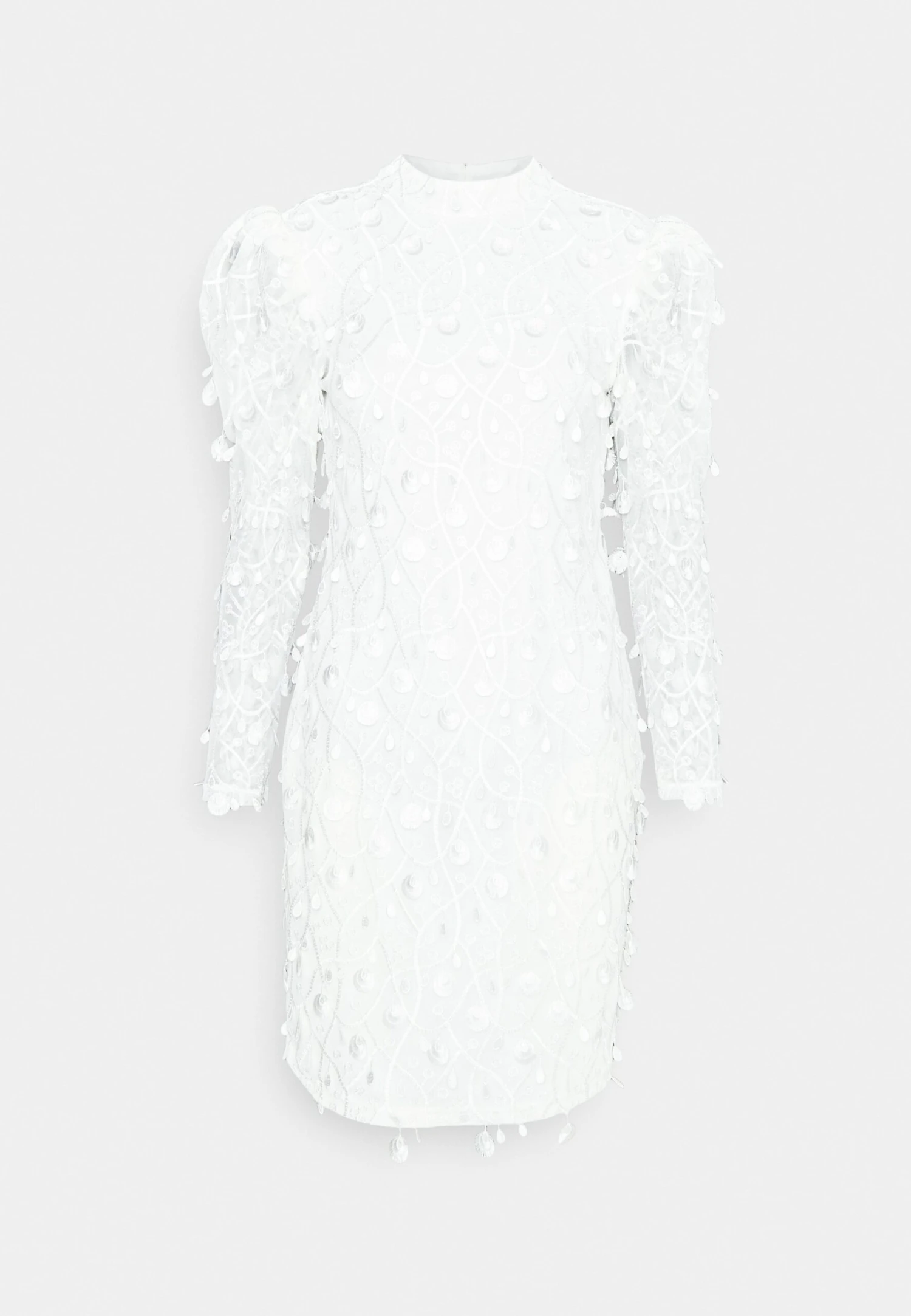 Yasbeate Ls Dress - Celeb - Galajurk - Star White 8 Yasbeate Ls Dress - Celeb - Galajurk - Star White - Afbeelding 6