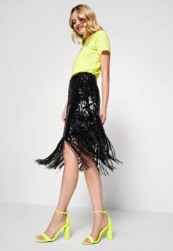 YAS Flapper - Kokerrok - Black -Yas 0d801213821c440ba69c1ebb3251df2d