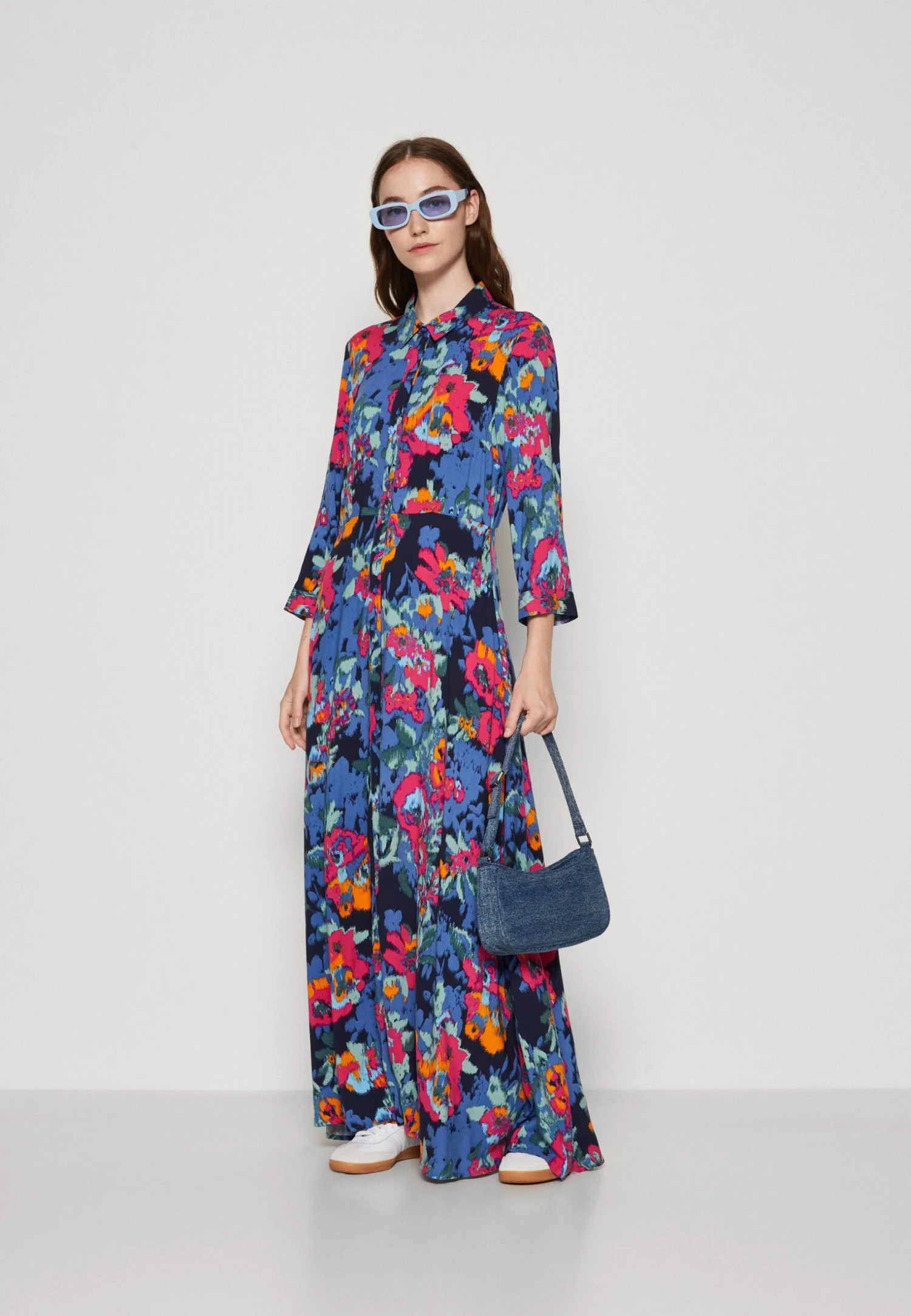 Yassavanna Long Shirt Dress - Maxi-Jurk - Multi-Coloured 4 Yassavanna Long Shirt Dress - Maxi-Jurk - Multi-Coloured - Afbeelding 2