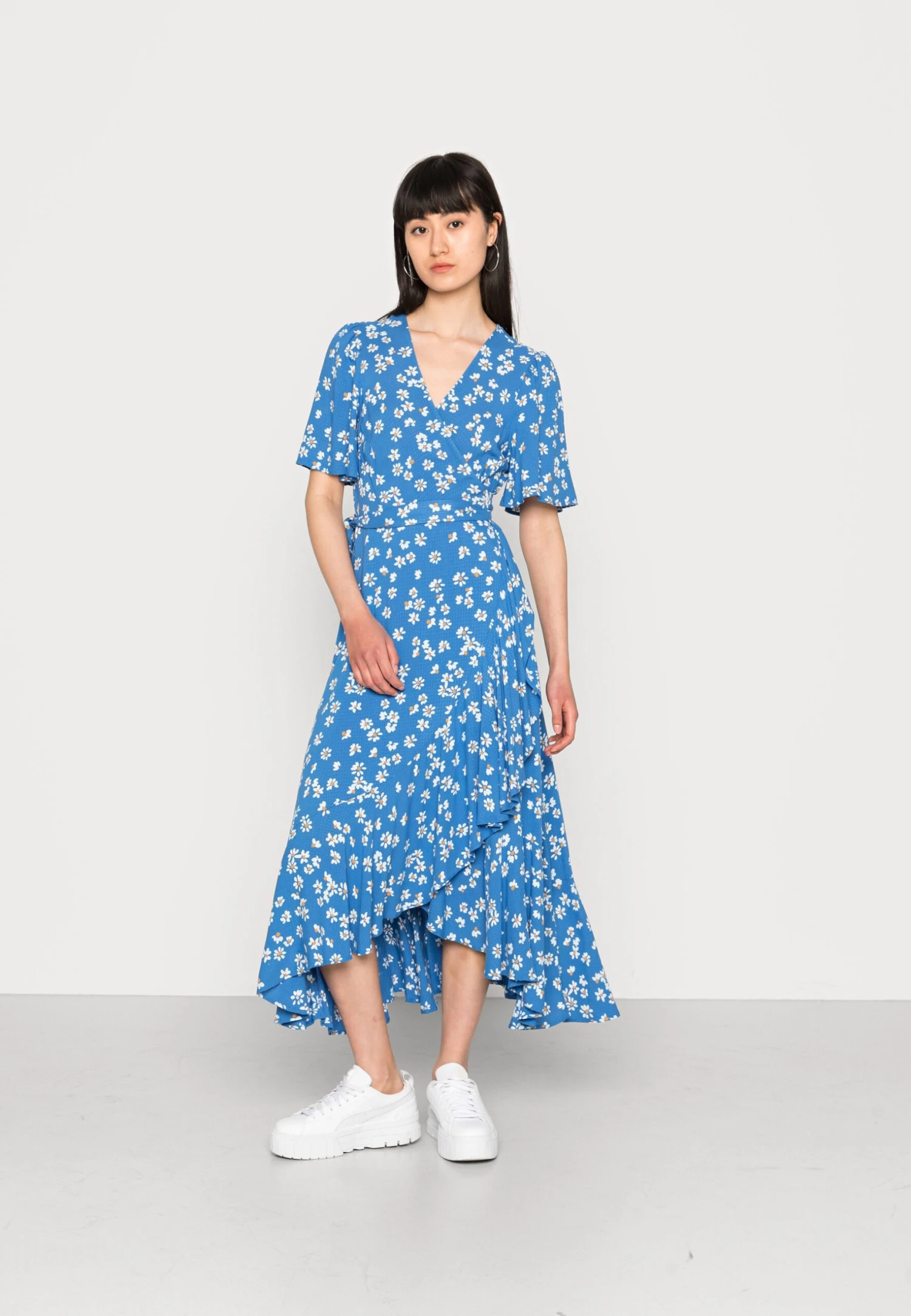 YAS Limo Midi Wrap Dress - Jurk - Regatta 3 YAS Limo Midi Wrap Dress - Jurk - Regatta