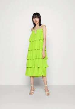 Yaspimo Strap Midi S - Show - Jurk - Neon Yellow
