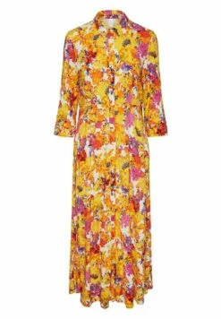 Yassavanna Long Shirt Dress - Maxi-Jurk - Birch 13 Yassavanna Long Shirt Dress - Maxi-Jurk - Birch -Yas 18f40dde0b46477ba50c2c4eb171b2e7