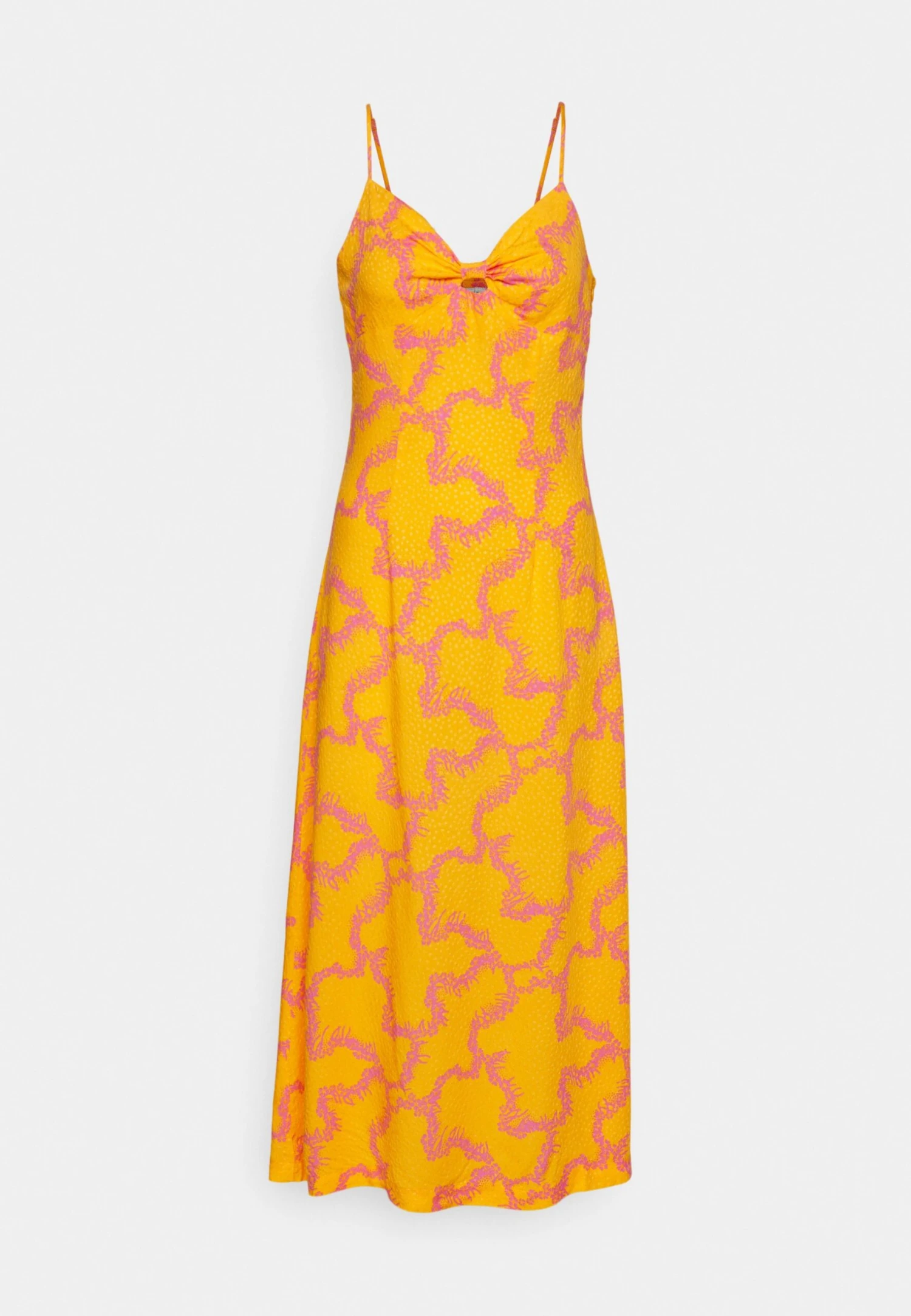 Yasmolea Strap Midi Dress - Jurk - Blazing Orange/Molea 7 Yasmolea Strap Midi Dress - Jurk - Blazing Orange/Molea - Afbeelding 5