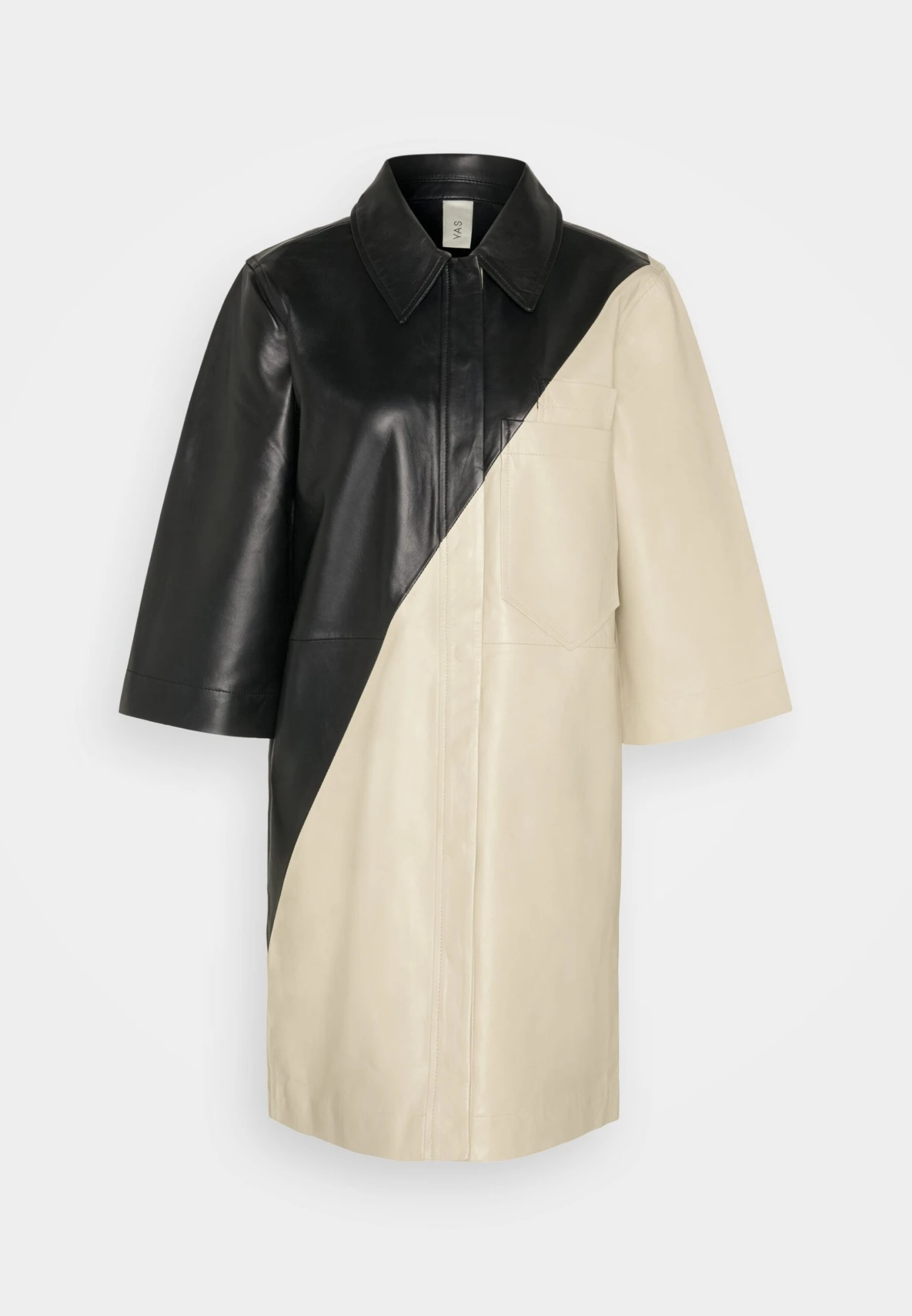 Yasdia 3/4 Shirt Dress - Blousejurk - Blackdetail Peyote 7 Yasdia 3/4 Shirt Dress - Blousejurk - Blackdetail Peyote - Afbeelding 5