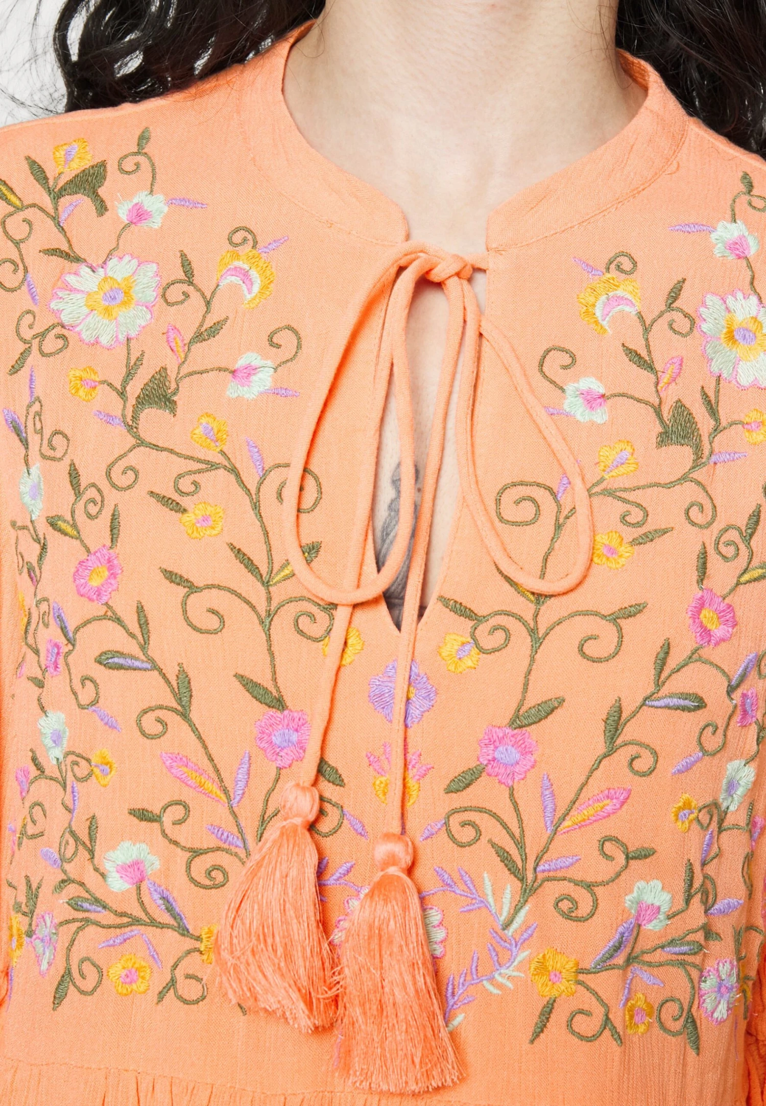 Yaschella Tunic Dress Fest - Jurk - Fresh Salmon 8 Yaschella Tunic Dress Fest - Jurk - Fresh Salmon - Afbeelding 6