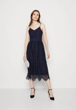 Yasliv Strap Midi Dress- Cocktailjurk - Evening Blue -Yas 1e6db48c91584564bad4e6ea70930431