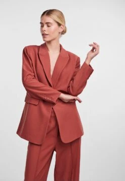 Yasumanna- Halflange Jas - Redwood