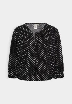 Yasdalila - Blouse - Black/White -Yas 1fc64c1fd5a74d50aaf81af8ee1ba555