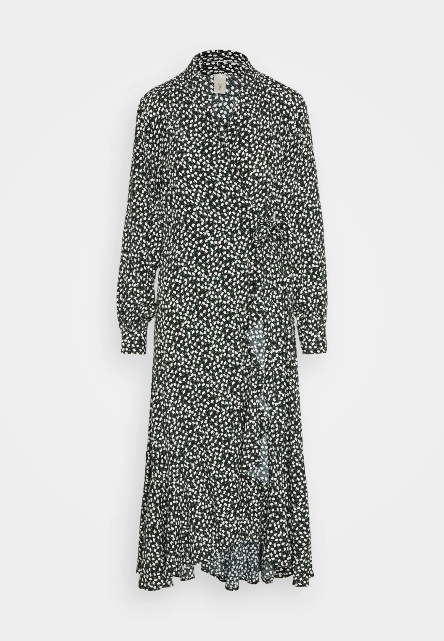 Yasditsy V Neck Wrap Dress - Maxi-Jurk - Black 7 Yasditsy V Neck Wrap Dress - Maxi-Jurk - Black - Afbeelding 5