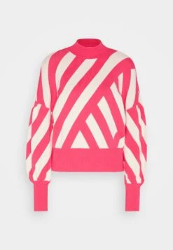 Yasfonny Stripe - Trui - Fuchsia Purple/Birch 12 Yasfonny Stripe - Trui - Fuchsia Purple/Birch -Yas 298f3d8b9e774715a3222e5fdd091e8a