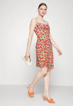 Yasomira Strap Mini Dress - Jurk - Orange Com/Omira Aop -Yas 2bd834e30e2f4e178825e36a8e20d348