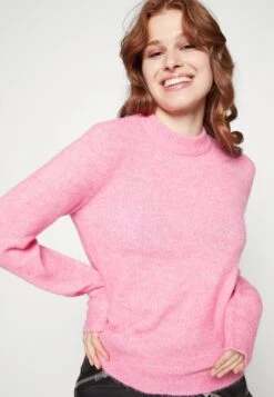 YasjuliettaO Neck - Trui - Aurora Pink -Yas 2c18ff14f1f4453ba7dbe7495daf3d24