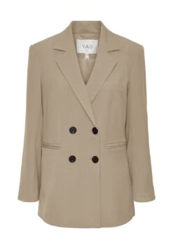 Yaslikka Blazer - Halflange Jas - Beige -Yas 2d731a76b7b24d4b818c416330cf55fc