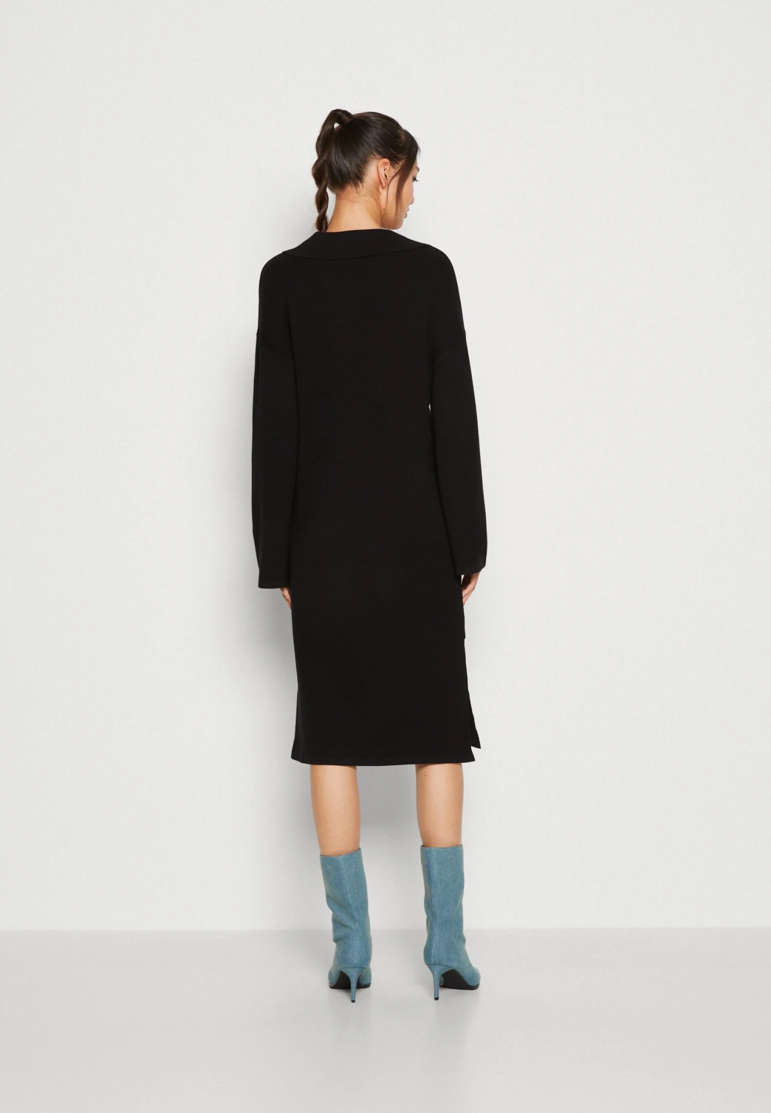 Yasabelia Dress - Gebreide Jurk - Black 5 Yasabelia Dress - Gebreide Jurk - Black - Afbeelding 3