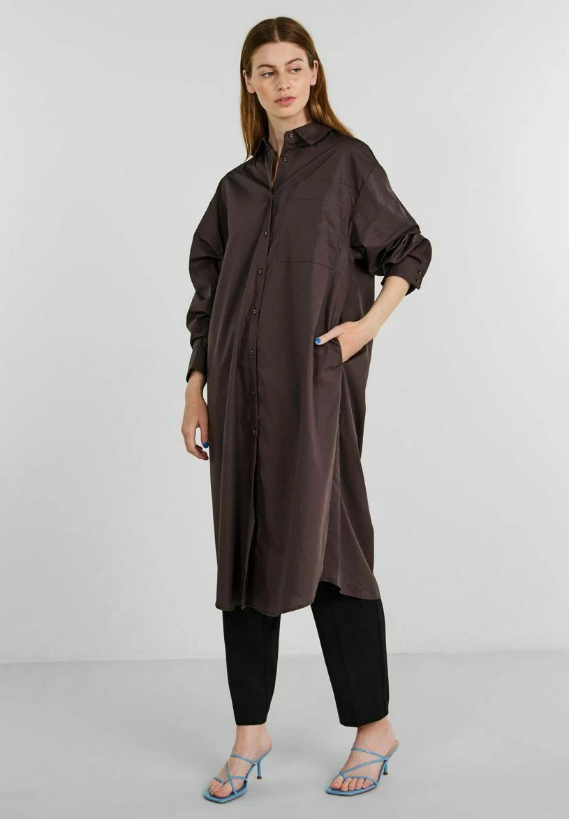 YAS Jubili - Blousejurk - Seal Brown 4 YAS Jubili - Blousejurk - Seal Brown - Afbeelding 2