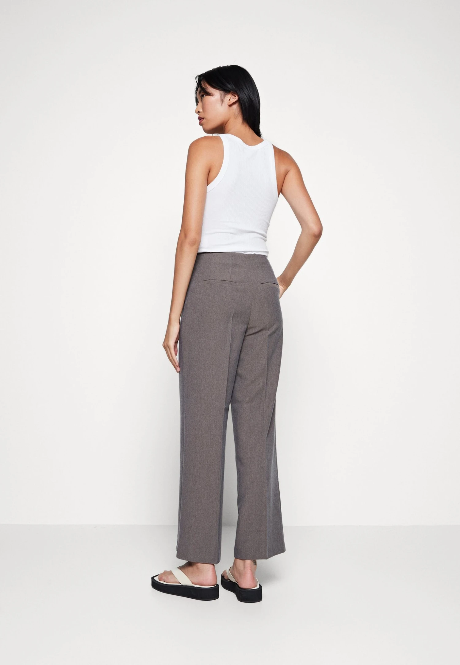 Yasreemaj Pant - Broek - Grey Melange 5 Yasreemaj Pant - Broek - Grey Melange - Afbeelding 3