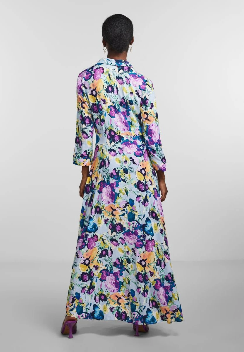 Yassavanna Long Shirt Dress - Maxi-Jurk - A12 Starterbox Kentucky Blue/Annina Prin 4 Yassavanna Long Shirt Dress - Maxi-Jurk - A12 Starterbox Kentucky Blue/Annina Prin - Afbeelding 2