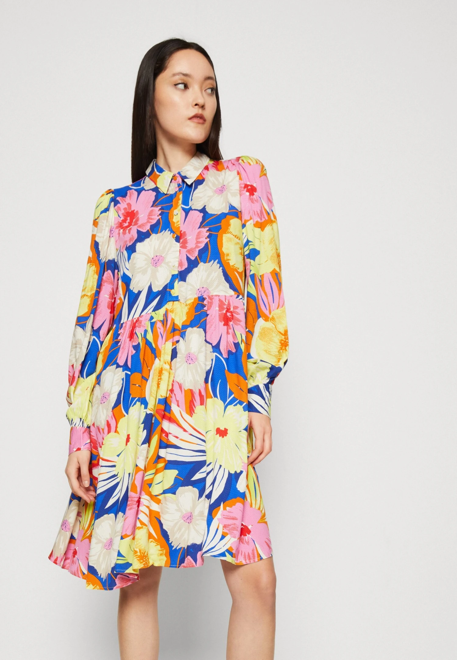 Yassimuna Short Dress- Blousejurk - Princess Blue/Simuna 6 Yassimuna Short Dress- Blousejurk - Princess Blue/Simuna - Afbeelding 4