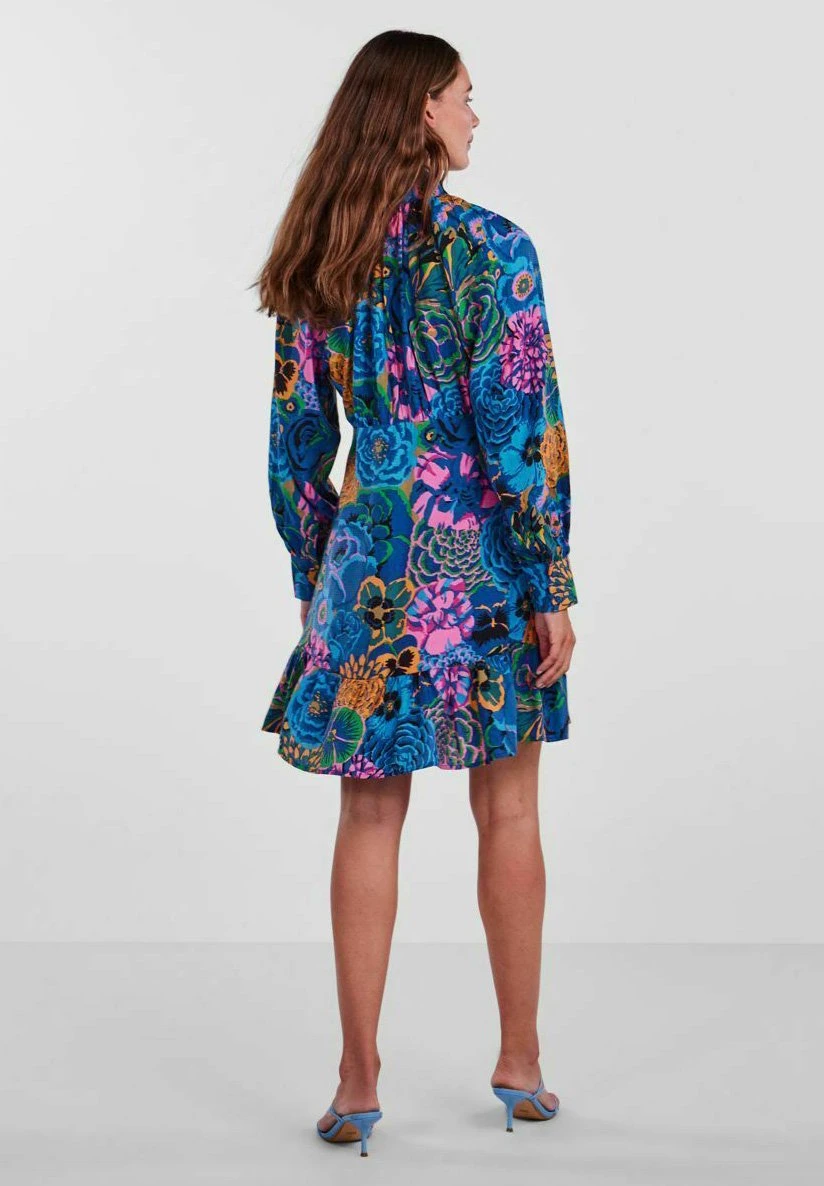 YAS Flori - Blousejurk - Nautical Blue 5 YAS Flori - Blousejurk - Nautical Blue - Afbeelding 3