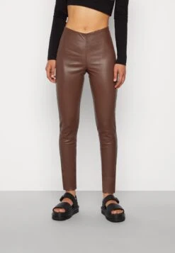 Yaszeba Stretch - Leren Broek - Chestnut