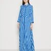 Yassavanna Long Shirt Dress - Maxi-Jurk - Surf The Web/Alaskan Blue 2 Yassavanna Long Shirt Dress - Maxi-Jurk - Surf The Web/Alaskan Blue -Yas 3a4b9466f96e45929864603138d81d1d