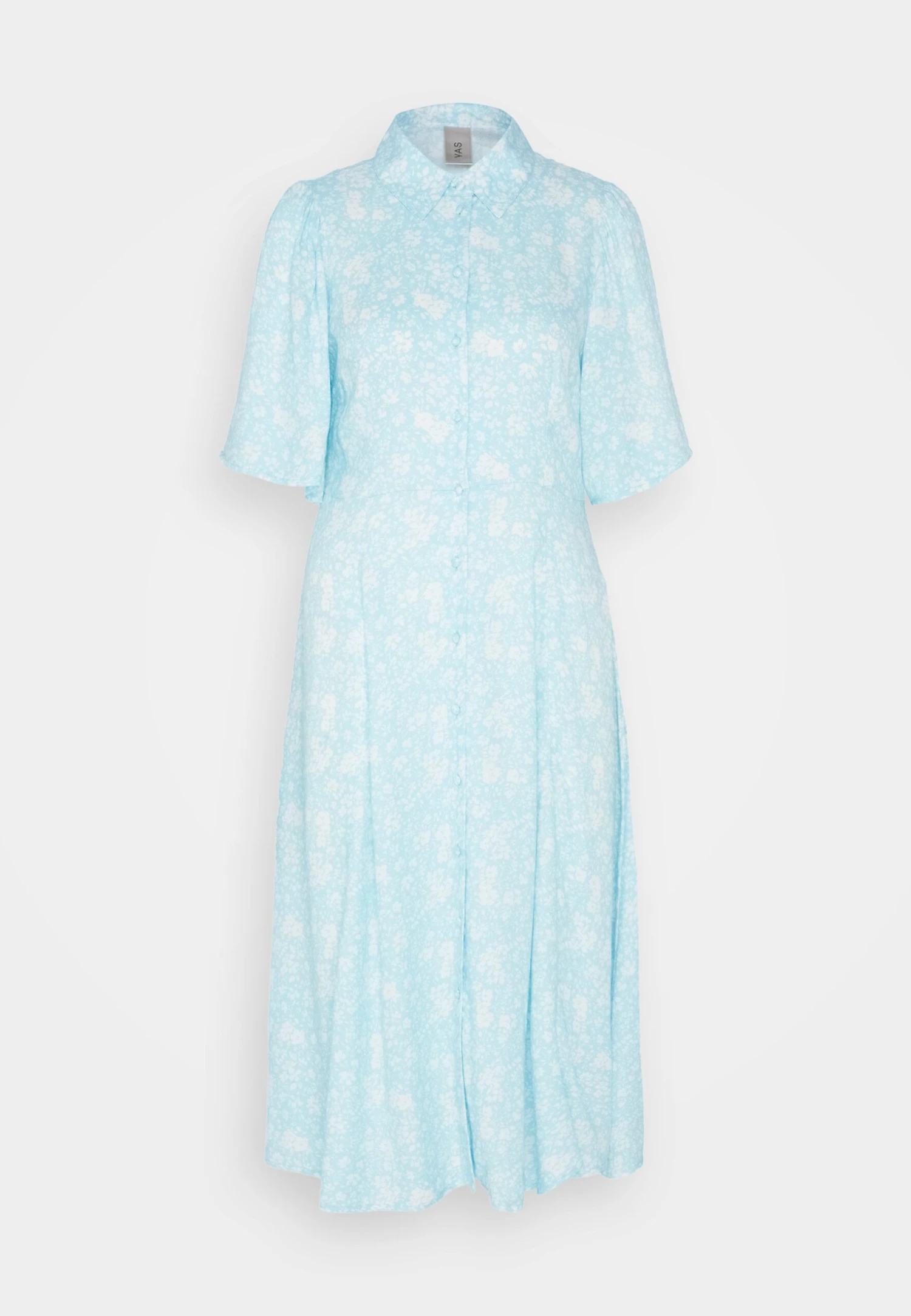 YAS Stelli 2/4 Midi Shirt Dress - Blousejurk - Blue 7 YAS Stelli 2/4 Midi Shirt Dress - Blousejurk - Blue - Afbeelding 5