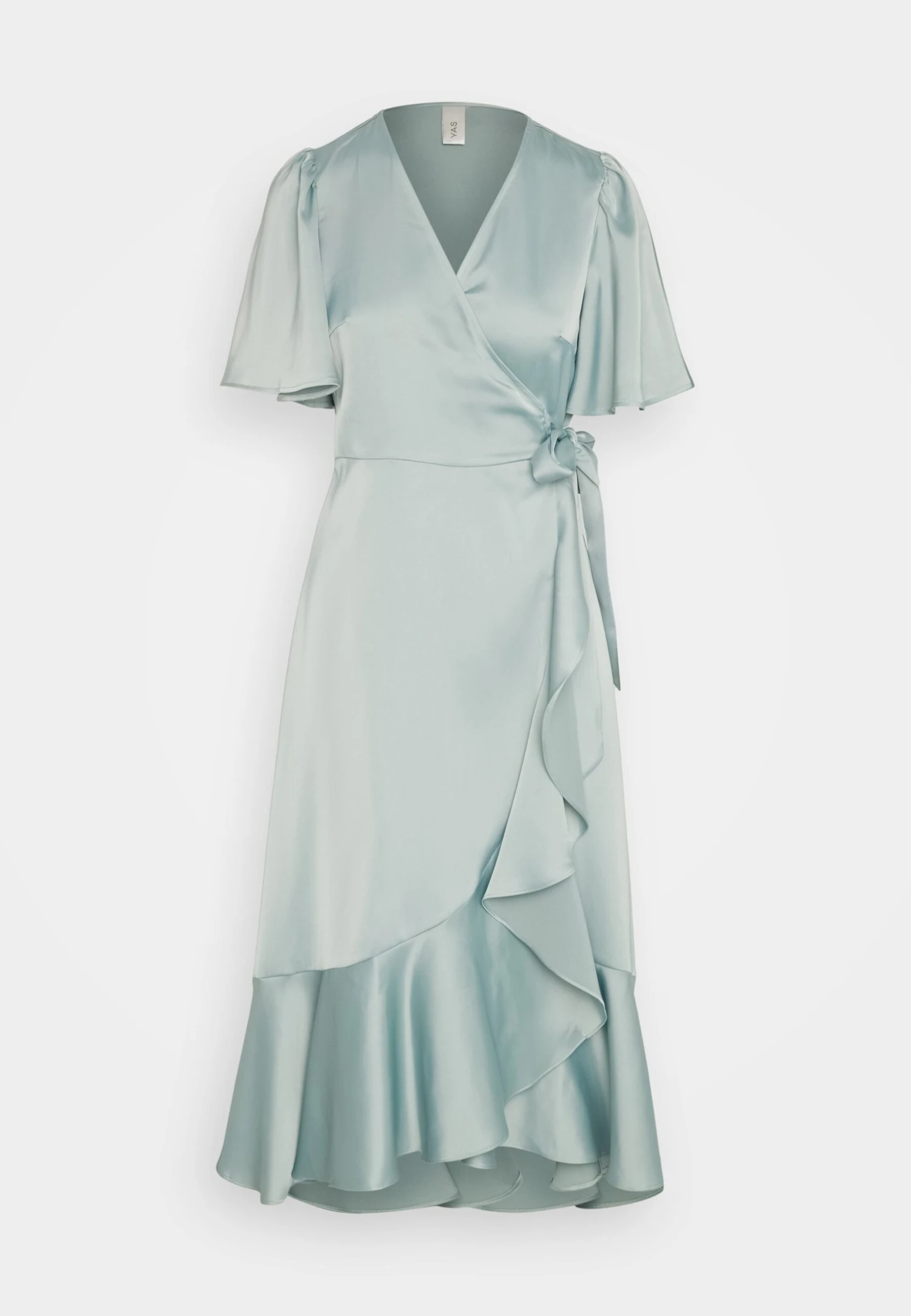 Yasthea Midi Wrap Dress - Cocktailjurk - Green Milieu 7 Yasthea Midi Wrap Dress - Cocktailjurk - Green Milieu - Afbeelding 5