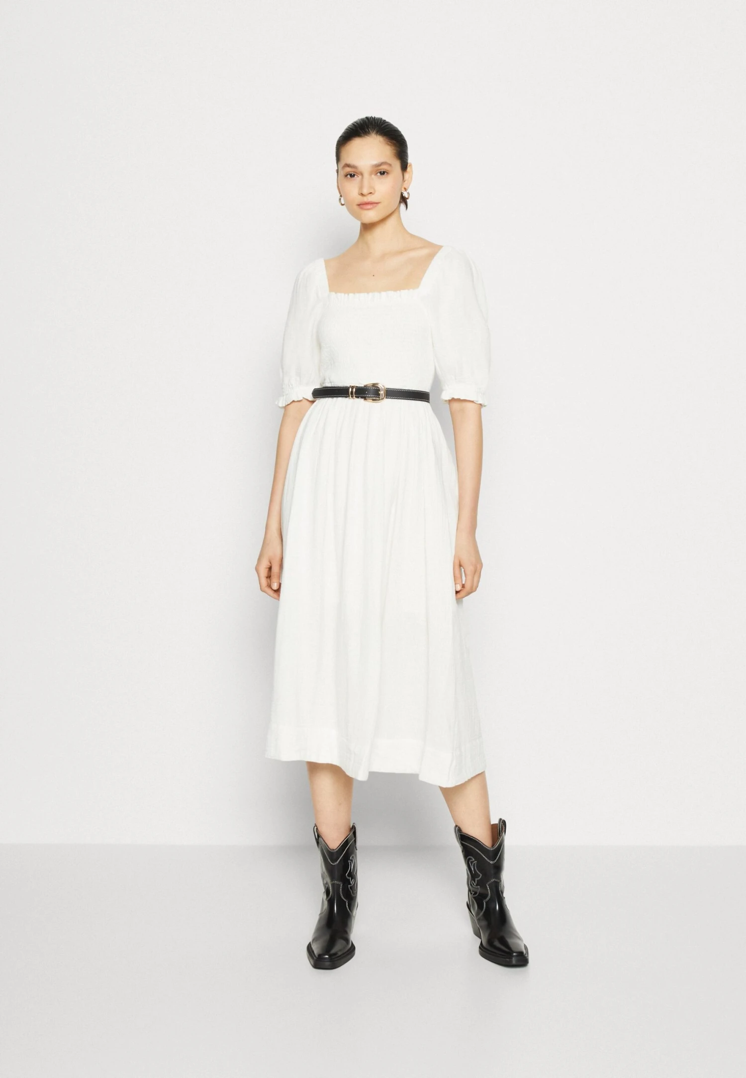Yastammi Midi Dress - Jurk - Star White 4 Yastammi Midi Dress - Jurk - Star White - Afbeelding 2