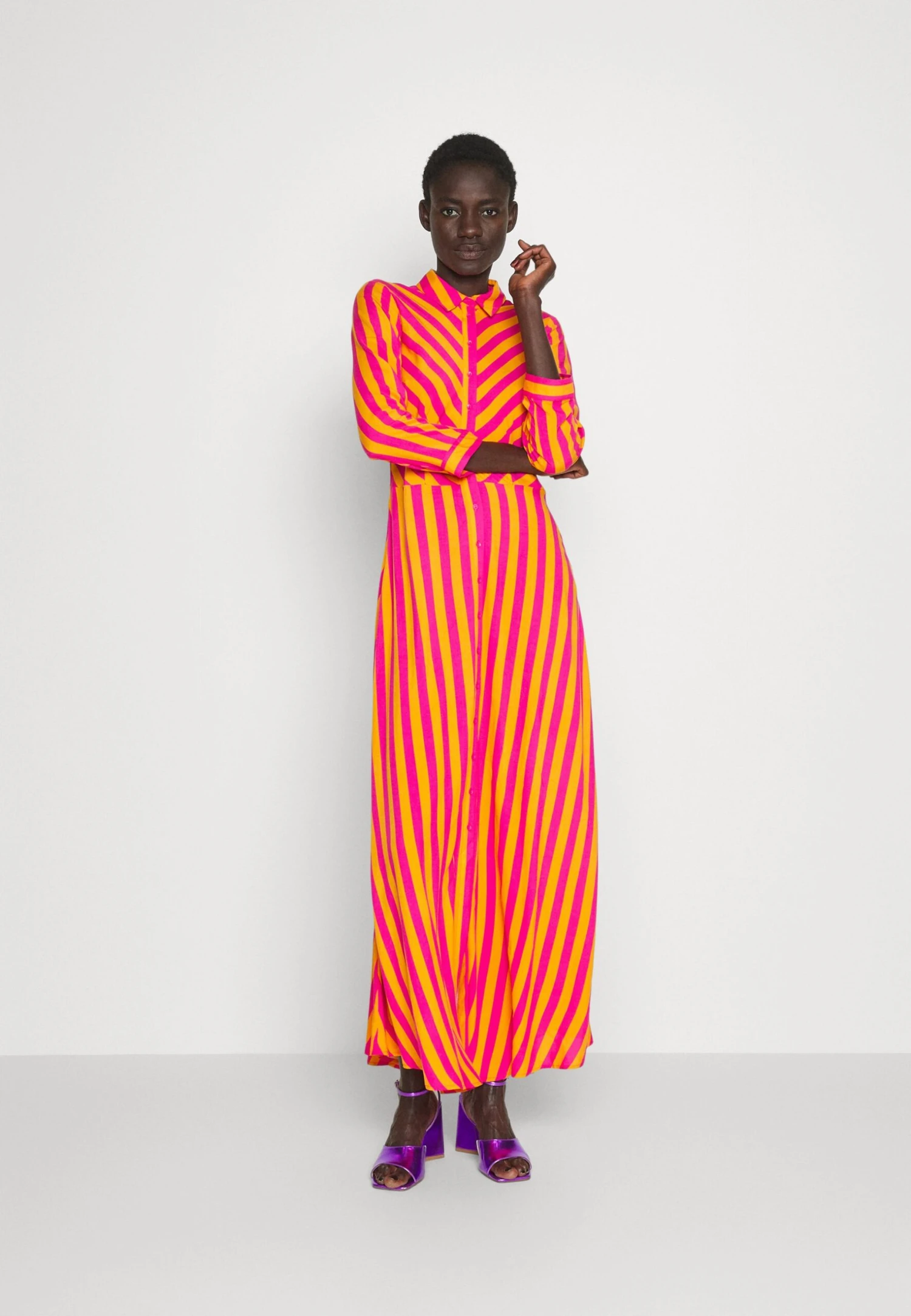 Yassavanna Dress - Maxi-Jurk - Orange Pepper/Fuchsia Purple 3 Yassavanna Dress - Maxi-Jurk - Orange Pepper/Fuchsia Purple