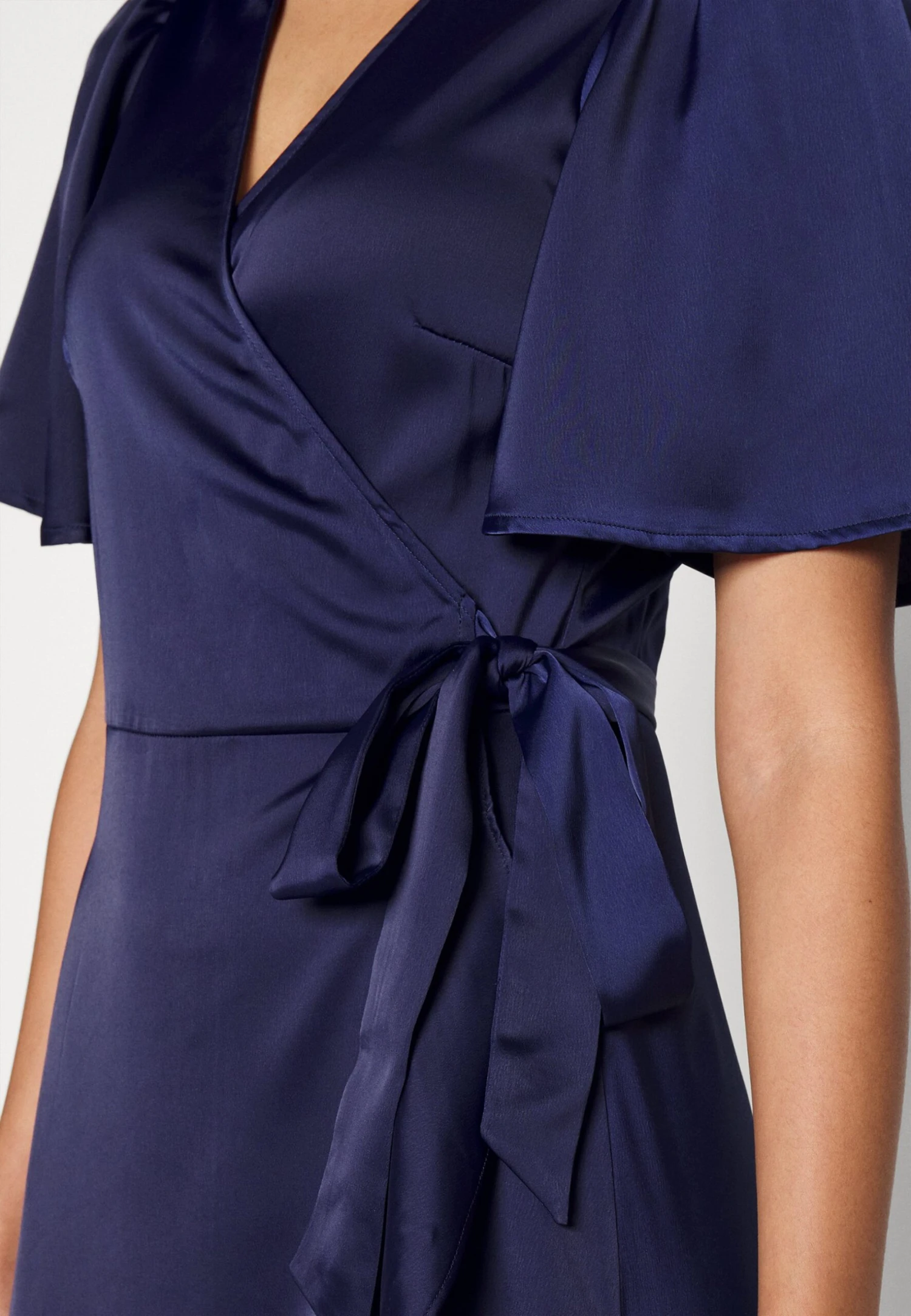 Yasthea Midi Wrap Dress- Galajurk - Evening Blue 7 Yasthea Midi Wrap Dress- Galajurk - Evening Blue - Afbeelding 5