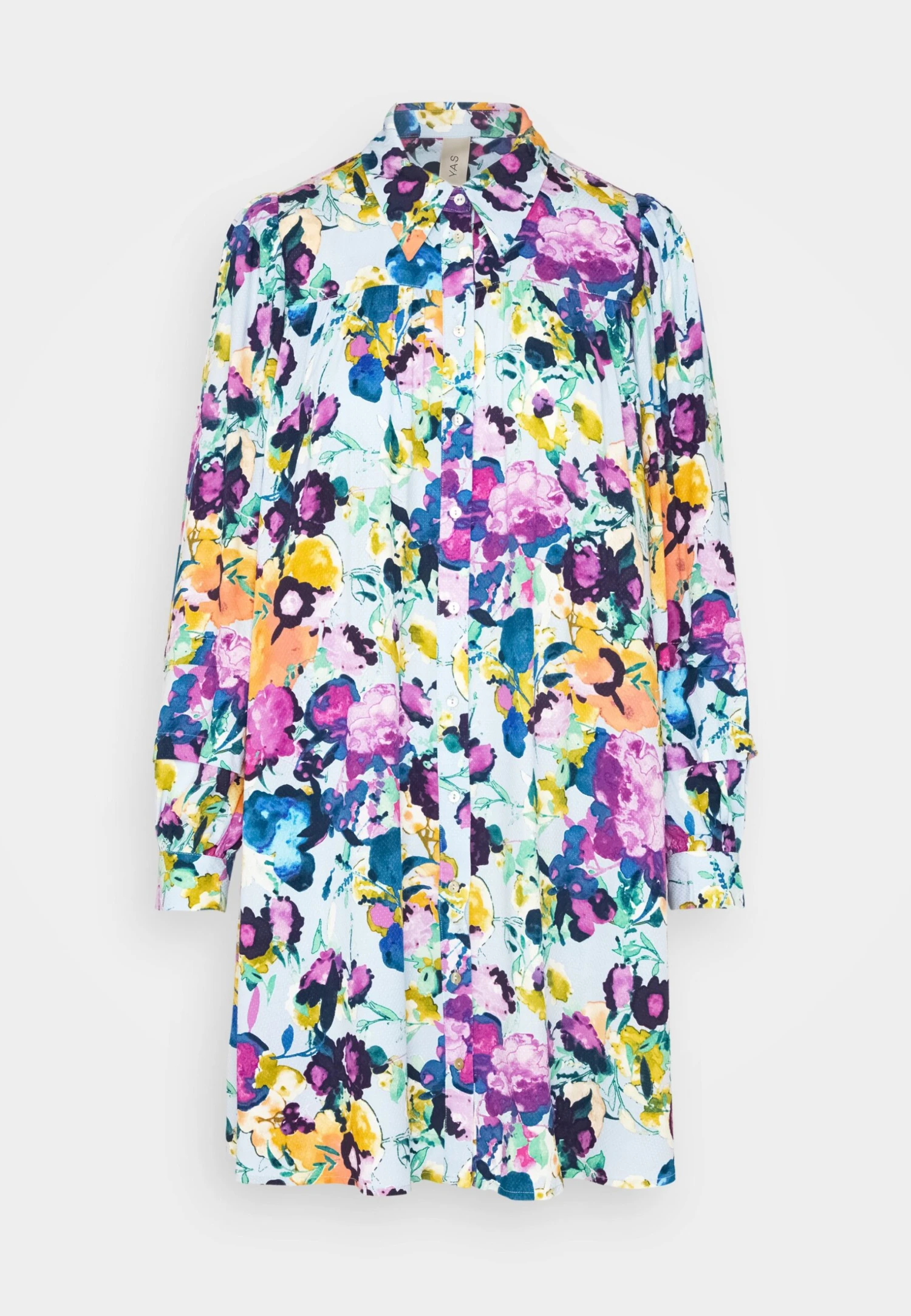 YAS Annina Shirt Dress- Blousejurk - Kentucky Blue 7 YAS Annina Shirt Dress- Blousejurk - Kentucky Blue - Afbeelding 5