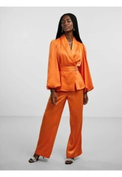 YAS Lilian Ls Tailored - Blazer - Celosia Orange -Yas 4890f0ad553b4f20bee72dc5f21435ef