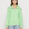YAS Ls Zip Noos - Trui - Summer Green -Yas 4914d66636b546f88d1553ea4e9b714f