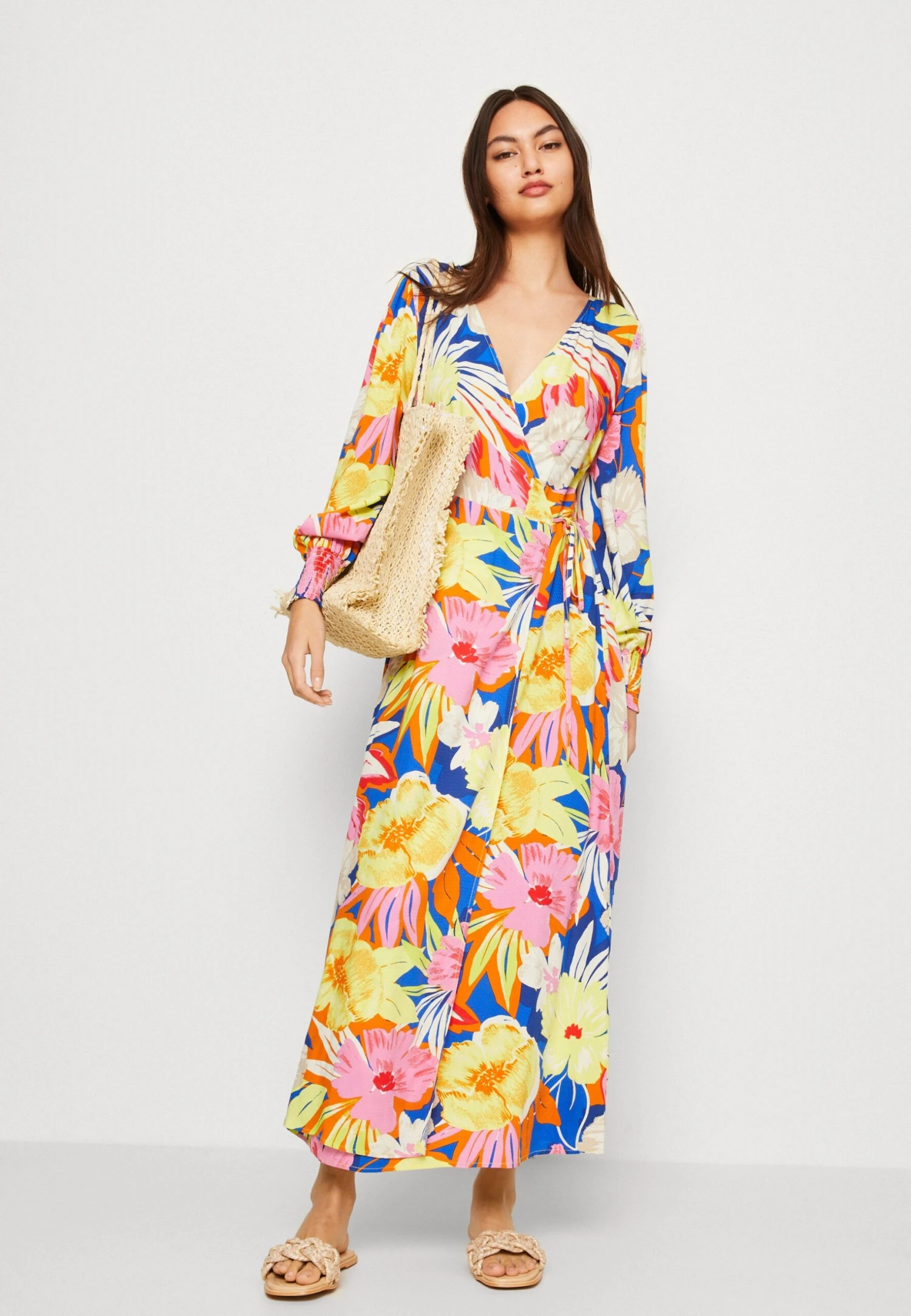 Yassimuna Wrap Dress - Maxi-Jurk - Princess Blue/Simuna 6 Yassimuna Wrap Dress - Maxi-Jurk - Princess Blue/Simuna - Afbeelding 4