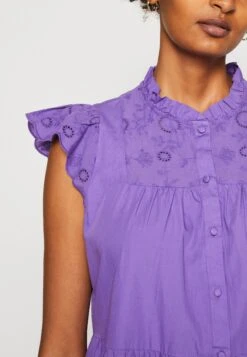 Yasviola Long Shirt Dress - Maxi-Jurk - Deep Lavender -Yas 4e03ef03d4054924b244e3f674a8dec3