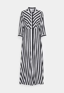 Yassavanna Long Shirt Dress- Maxi-Jurk - Black/White 12 Yassavanna Long Shirt Dress- Maxi-Jurk - Black/White -Yas 4e127662ba0d4fa1815575cafaa371fb