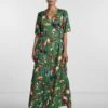 Yasbali Long Wrap Dress- Maxi-Jurk - Green 1 Yasbali Long Wrap Dress- Maxi-Jurk - Green -Yas 50869cba82524377bf4122bbaa834a29