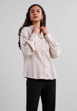 Yasviggi Damen Relaxed Fit - Overhemdblouse - Grau