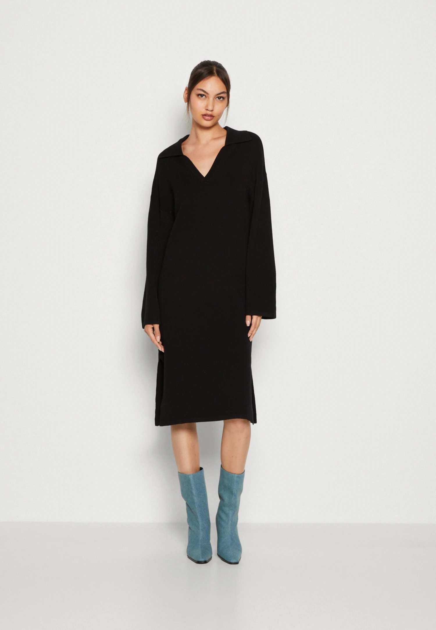 Yasabelia Dress - Gebreide Jurk - Black 3 Yasabelia Dress - Gebreide Jurk - Black