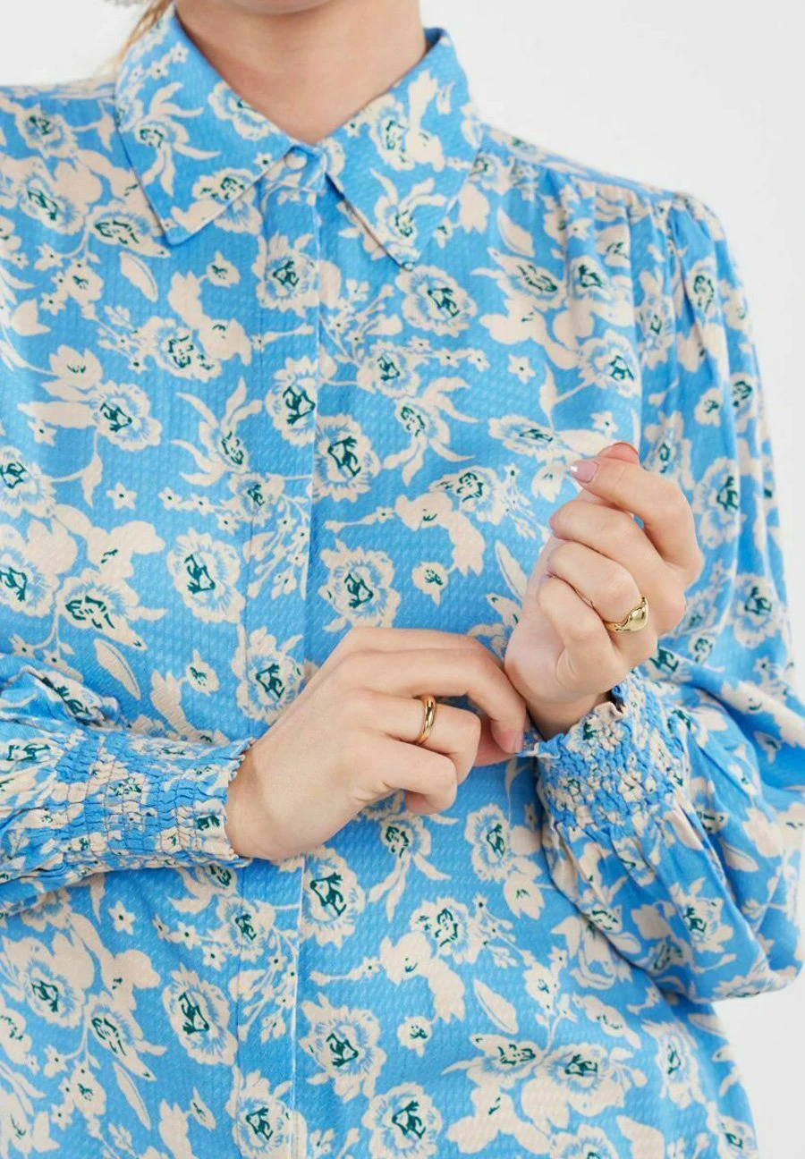 YAS Bimla - Overhemdblouse - Alaskan Blue 6 YAS Bimla - Overhemdblouse - Alaskan Blue - Afbeelding 4