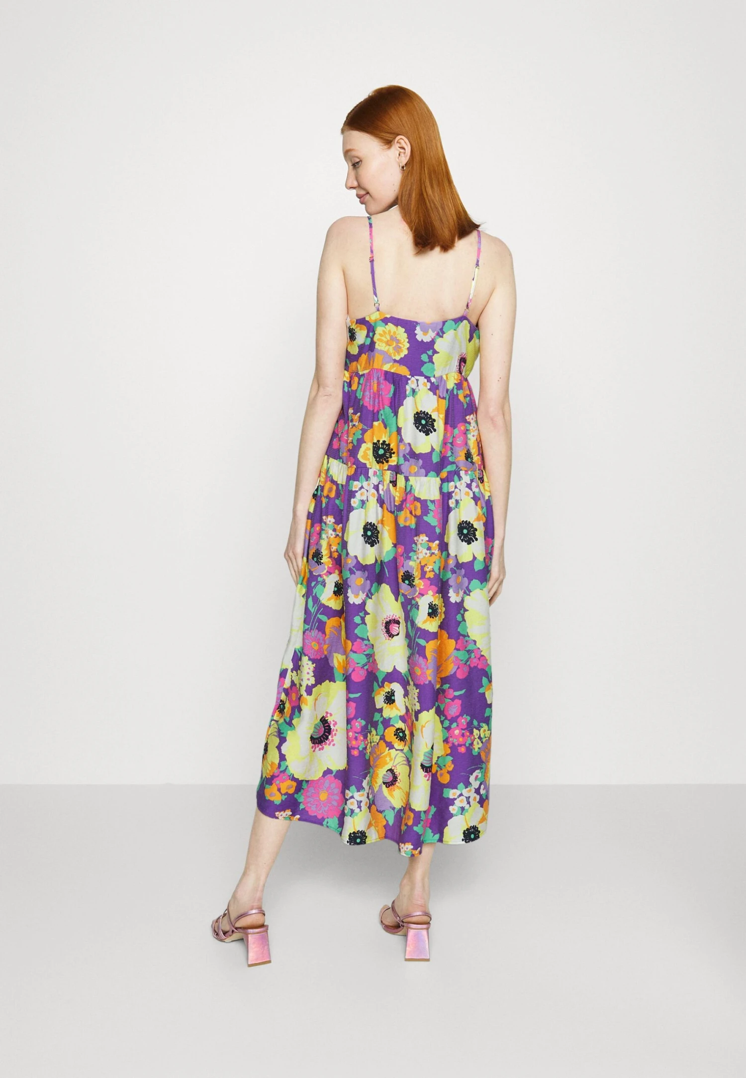 Yasspectrum Sl Long Dress S. - Maxi-Jurk - Deep Lavender/Spectrum Print 5 Yasspectrum Sl Long Dress S. - Maxi-Jurk - Deep Lavender/Spectrum Print - Afbeelding 3