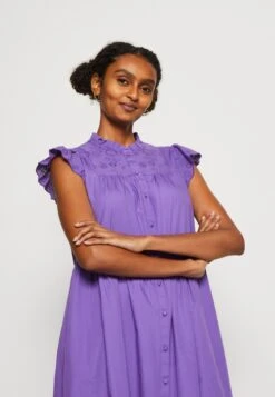 Yasviola Long Shirt Dress - Maxi-Jurk - Deep Lavender -Yas 58e2801c98e14374ac8240a9637068b9
